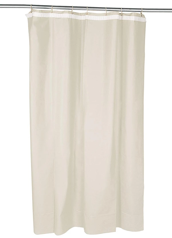 Lar e Lazer - Cortina Lisa para Box Bege 1 Peça 1