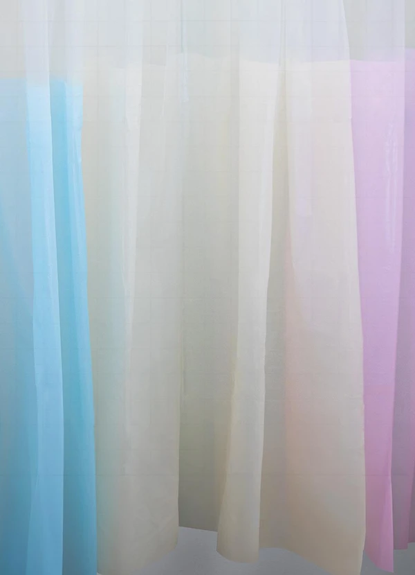 Lar e Lazer - Cortina Lisa para Box Bege 1 Peça 3