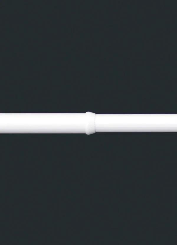 Lar e Lazer - Kit Varão Cortina Ajustável Até 1,5 Metro Branco 5