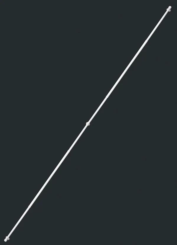 Lar e Lazer - Kit Varão Cortina Ajustável Até 3 Metros Branco