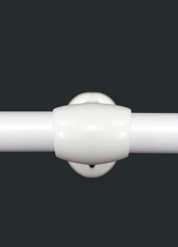 Lar e Lazer - Kit Varão Cortina Ajustável Até 3 Metros Branco 2