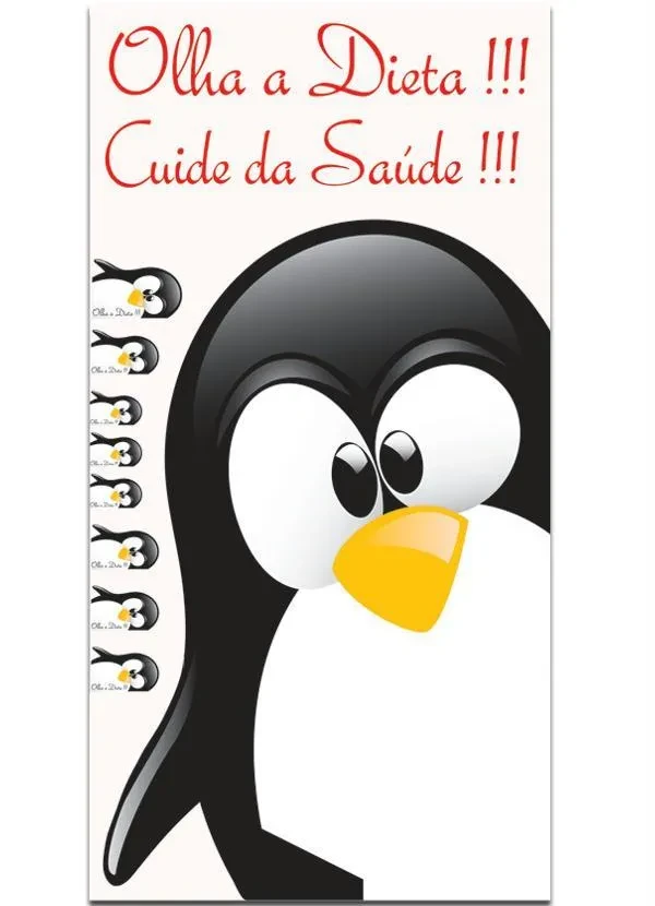 Lar e Lazer - Adesivo Decorativo Pinguim Saúde 1 Peça
