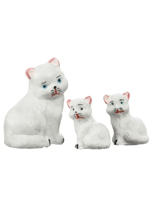 Lar e Lazer - Kit Decoração Gatinhos Tom 3 Peças - LAR E LAZER