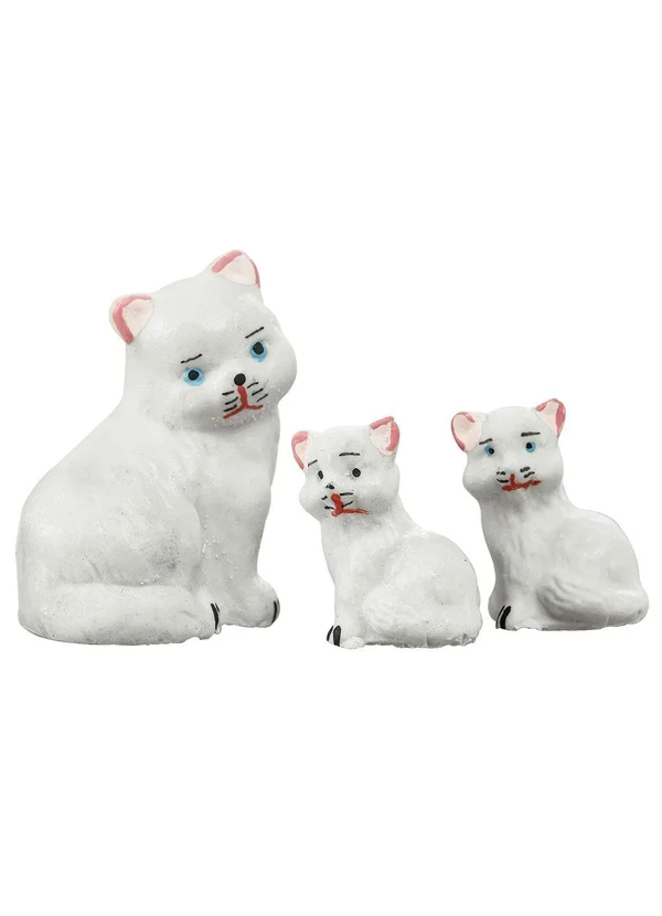 Lar e Lazer - Kit Decoração Gatinhos Tom 3 Peças