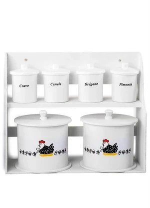 Lar e Lazer - Porta Condimentos e Potes Carijó - LAR E LAZER