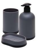 Kit para Banheiro 3 Pe�as Cinza 