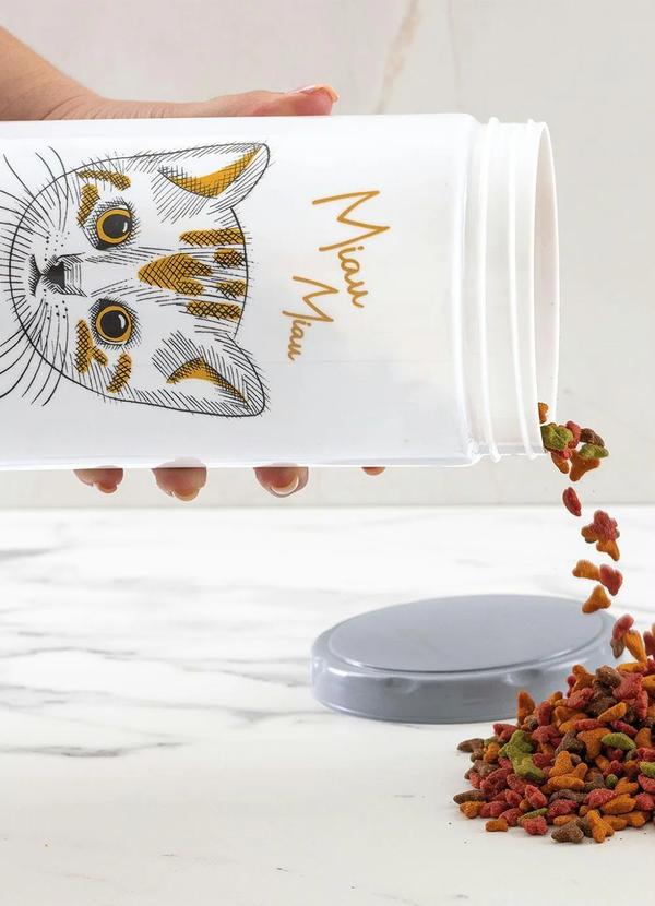 Pote para Ra��o Amor de Pet (Miau Miau) 1 Pe�a