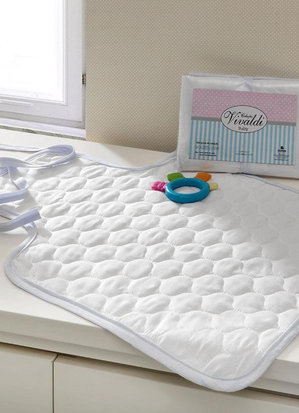 Rovitex - Trocador de Fraldas Impermeável Matelado Branco