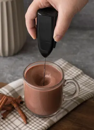 Lar e Lazer - Mini Mixer Elétrico para Bebidas Preto - LAR E LAZER