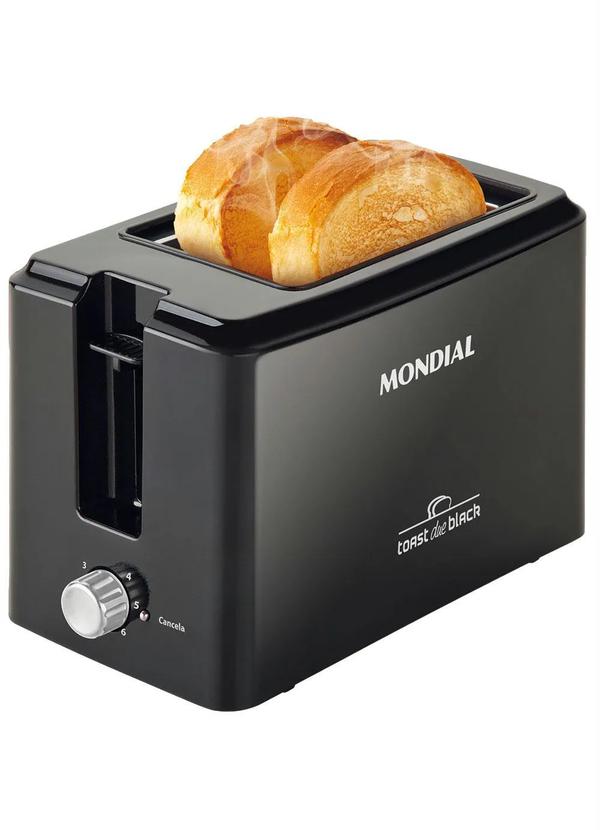 Mondial - Torradeira Toast Due Black 127 V