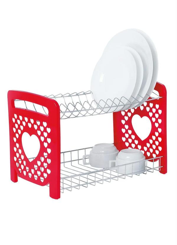 Lar e Lazer - Escorredor de Louças 2 Andarers Coração 1
