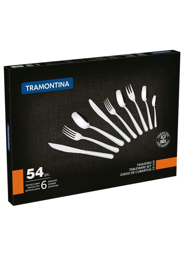 Tramontina - Faqueiro em Inox Prata 54 Peças 3