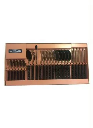 Martinazzo - Kit Talheres Love Preto 24 Peças - MARTINAZZO