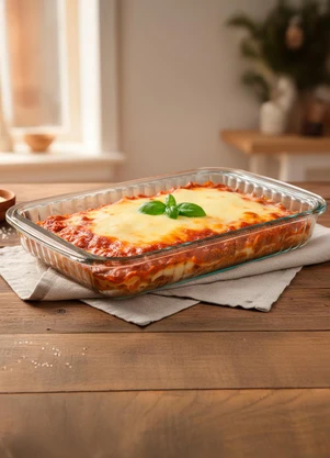 Nadir - Assadeira Canelada Em Vidro 1,6l - NADIR