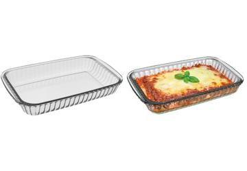 Assadeira Canelada Em Vidro 2,2l