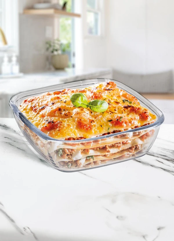 Nadir - Kit Assadeiras Quadradas 2 Peças Em Vidro