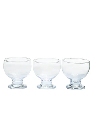 Nadir - Kit Taças de Sorvete 3 Peças Em Vidro - NADIR