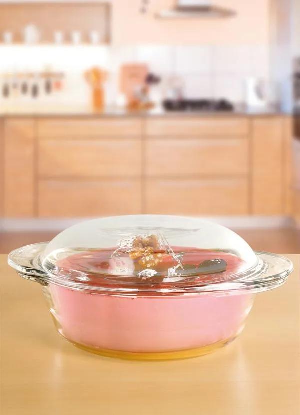 Marinex - Terrina Redonda com Tampa Em Vidro 1 L 4