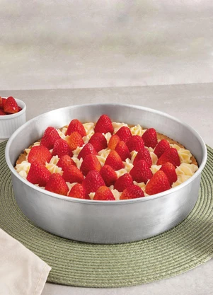 Lar e Lazer - Forma de Bolo Fundo Fixo Polida N°20 - LAR E LAZER