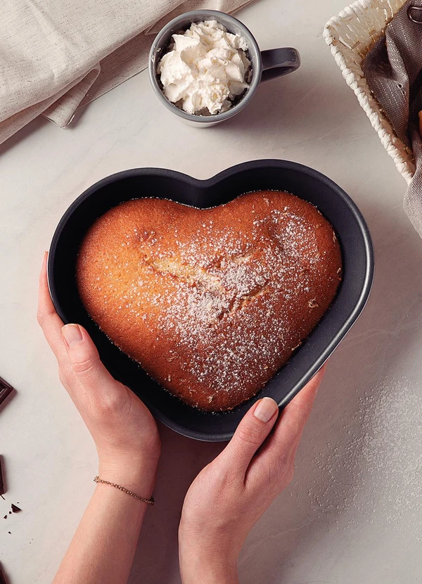 Tramontina - Forma para Bolo Coração Tramontina Grafite 24cm