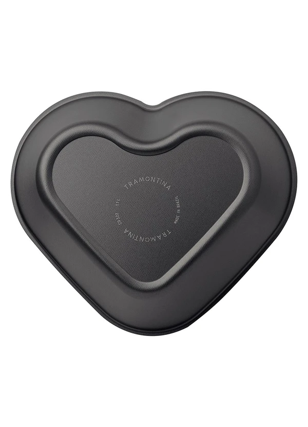 Tramontina - Forma para Bolo Coração Tramontina Grafite 24cm 4