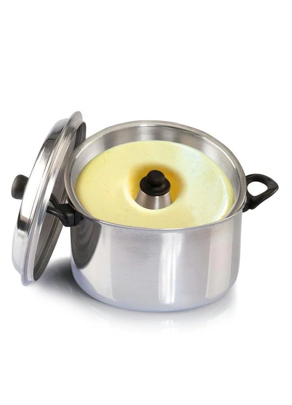Lar e Lazer - Pudinzeira Banho Maria com Tampa Em Alumínio 2