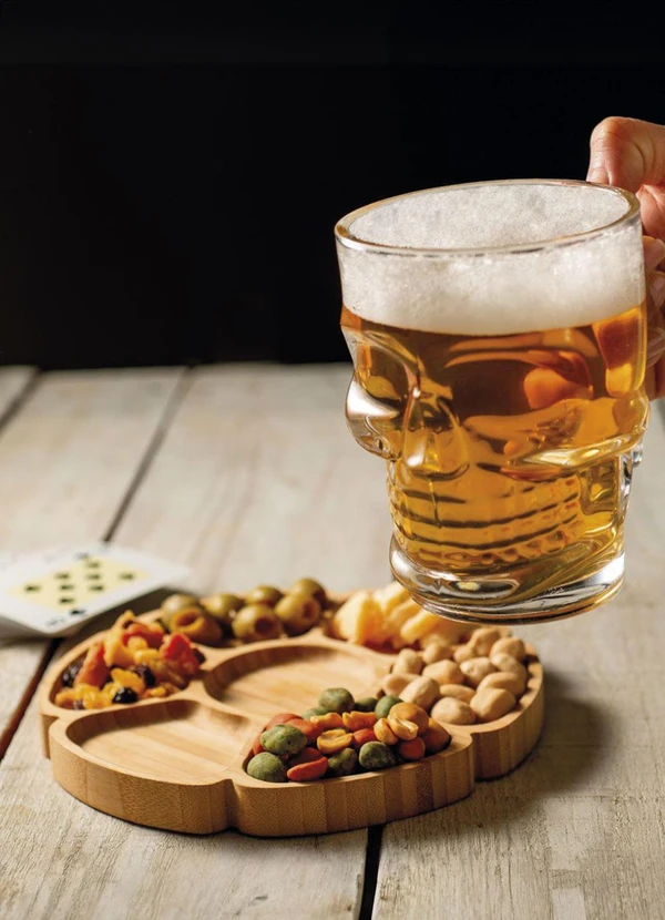 Lar e Lazer - Caneca Cerveja Caveira 510ml Vidro 4