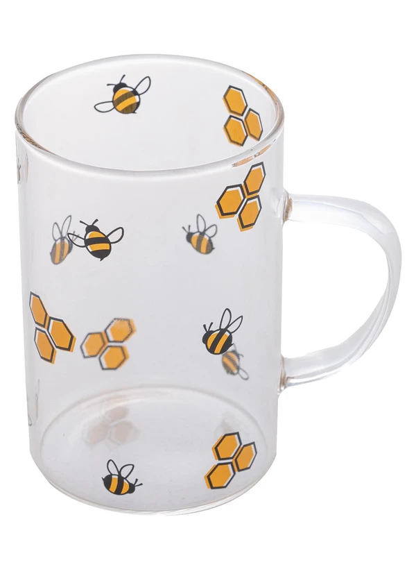 Lar e Lazer - Caneca de Vidro Bee - 280 Ml