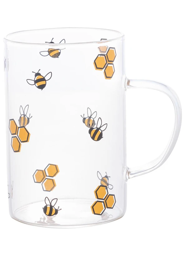 Lar e Lazer - Caneca de Vidro Bee - 280 Ml 4