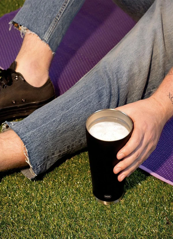 Lar e Lazer - Copo Térmico de Cerveja Preto 700 Ml 4