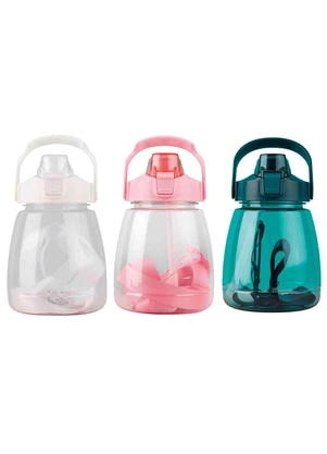 Lar e Lazer - Garrafa com Tampa, Canudo e Alça - LAR E LAZER