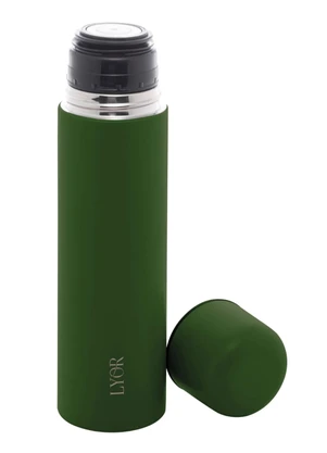 Lar e Lazer - Garrafa Térmica de Aço Inox Bullet Verde 500ml - LAR E LAZER