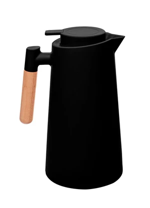 Lar e Lazer - Garrafa Térmica em Plástico e Cabo de Madeira 1l - LAR E LAZER