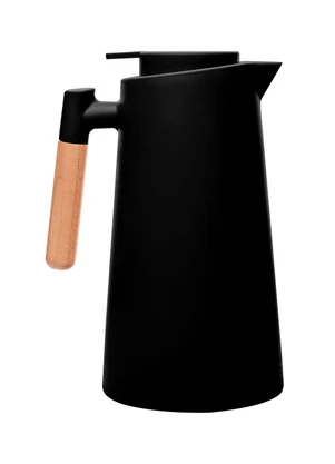 Lar e Lazer - Garrafa Térmica em Plástico e Cabo de Madeira 1l - LAR E LAZER