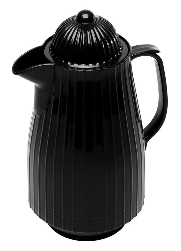 Garrafa Trmica de Plstico Mini Bambu Preta 400ml
