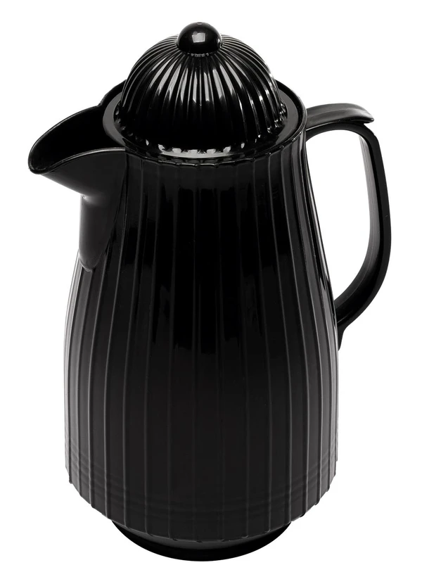 Lar e Lazer - Garrafa Térmica de Plástico Mini Bambu Preta 400ml