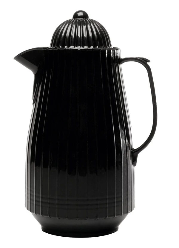 Lar e Lazer - Garrafa Térmica de Plástico Mini Bambu Preta 400ml 2