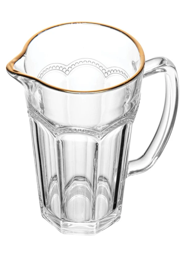 Lar e Lazer - Jarra Belle Epoque com Fio Dourado em Vidro 4