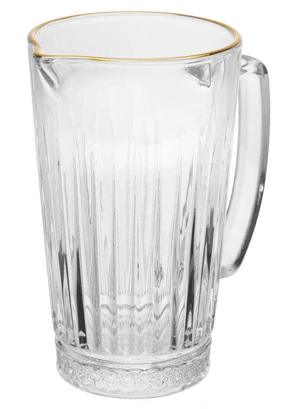 Lar e Lazer - Jarra Deli Diamante com Fio Dourado 1 Peça 1