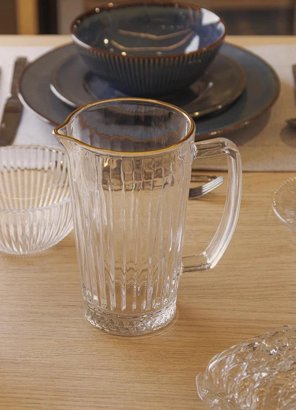 Lar e Lazer - Jarra Deli Diamante com Fio Dourado 1 Peça 3