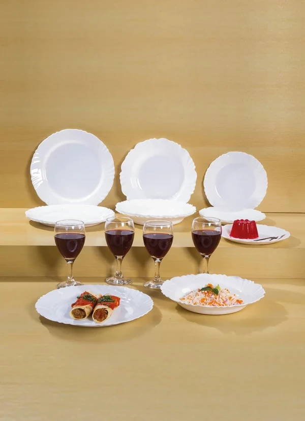 Duralex - Jogo de Jantar Duralex Branco 16 Peças