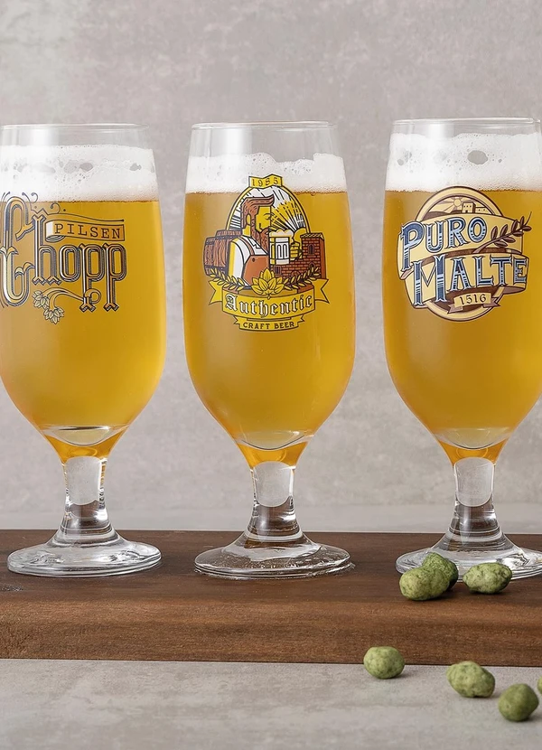 Nadir - Kit 4 Taças de Chopp Floripa Em Vidro