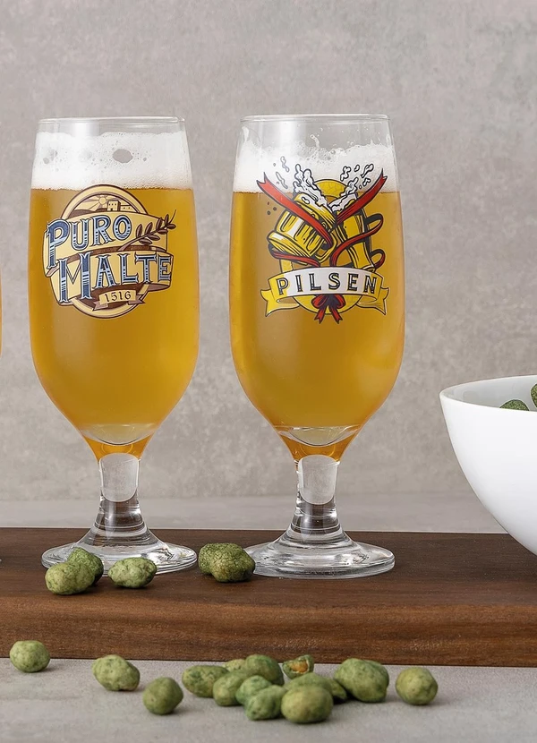 Nadir - Kit 4 Taças de Chopp Floripa Em Vidro 3