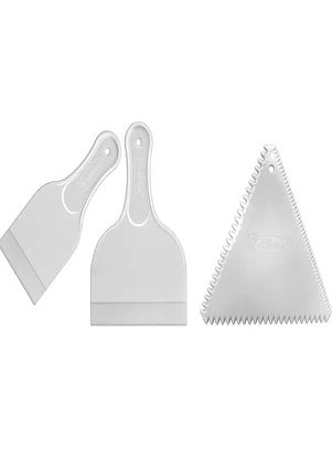 Lar e Lazer - Kit Espátulas Decore Fácil 3 Peças - LAR E LAZER