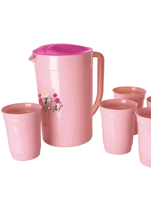 Giplas - Kit Jarra e Copos Pessêgo 7 Peças 2