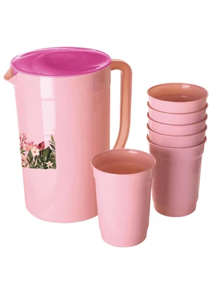 Giplas - Kit Jarra e Copos Tropical 7 Peças - GIPLAS