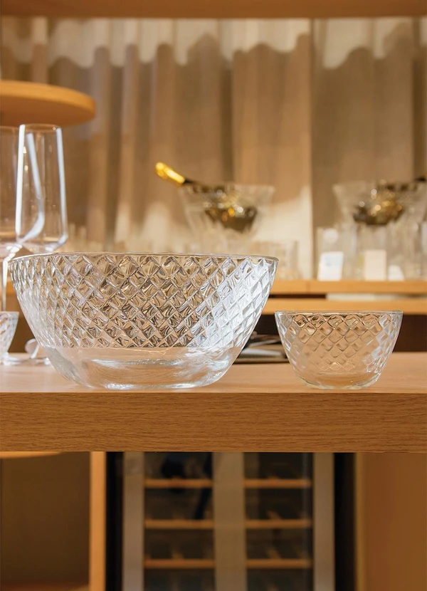 Lar e Lazer - Kit para Sobremesa IncolorEm Vidro 5 Peças