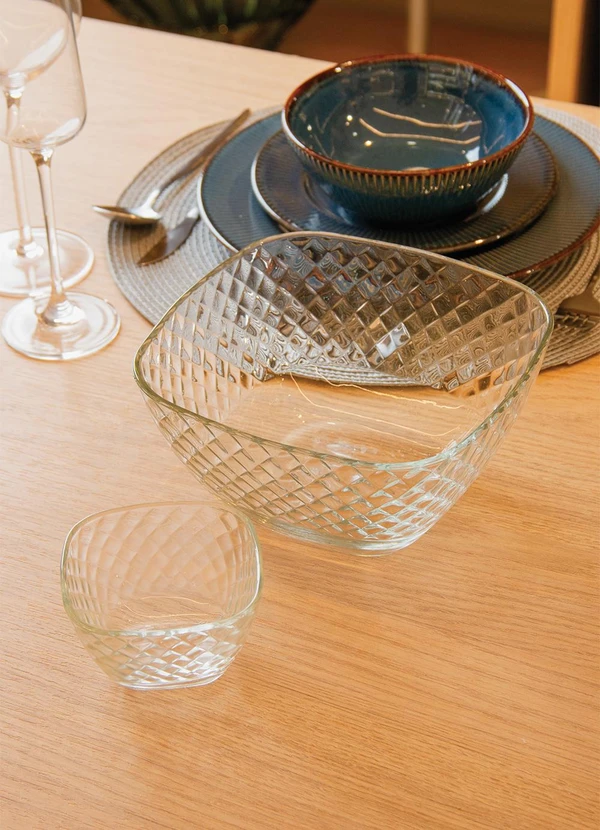 Lar e Lazer - Kit para Sobremesa IncolorEm Vidro 5 Peças 2