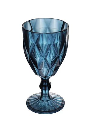 Lar e Lazer - Taça de Acrílico Diamond Azul em Acrílico - LAR E LAZER