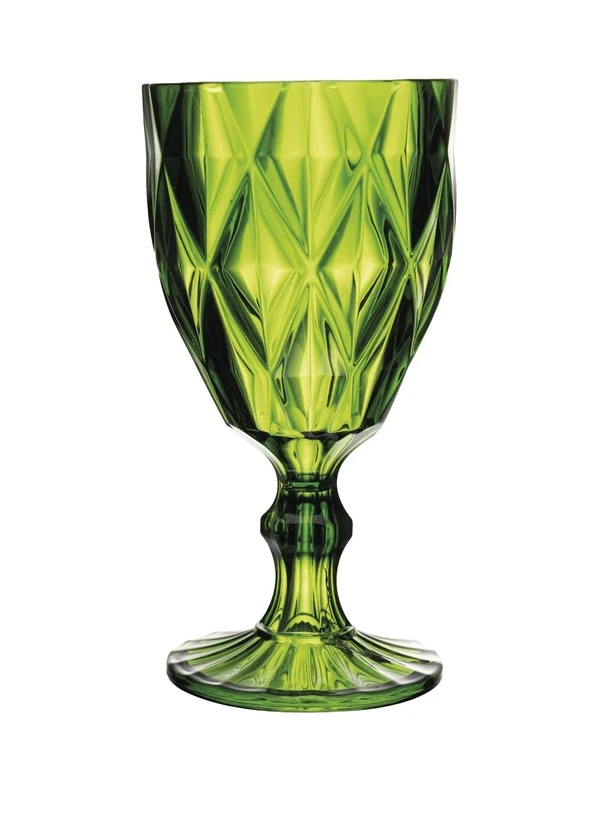 Lar e Lazer - Taça de Acrílico Diamond Verde em Acrílico